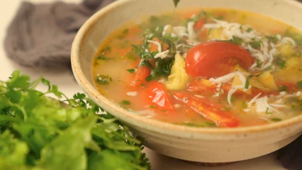 Món canh chua nấu từ cá ngần